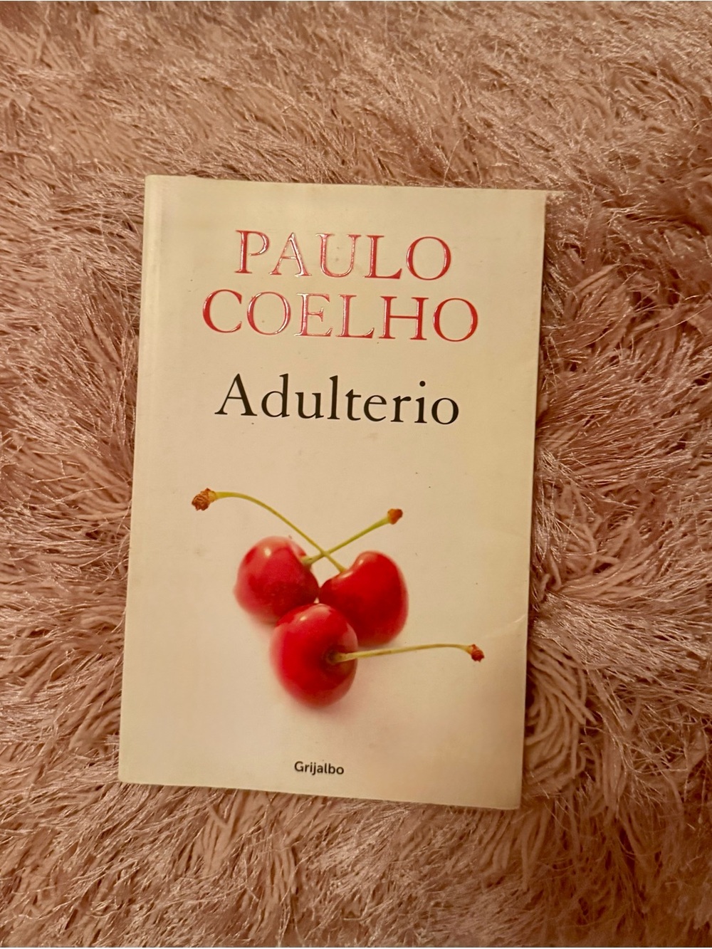 Adulterio - White Cover with Red Cherries